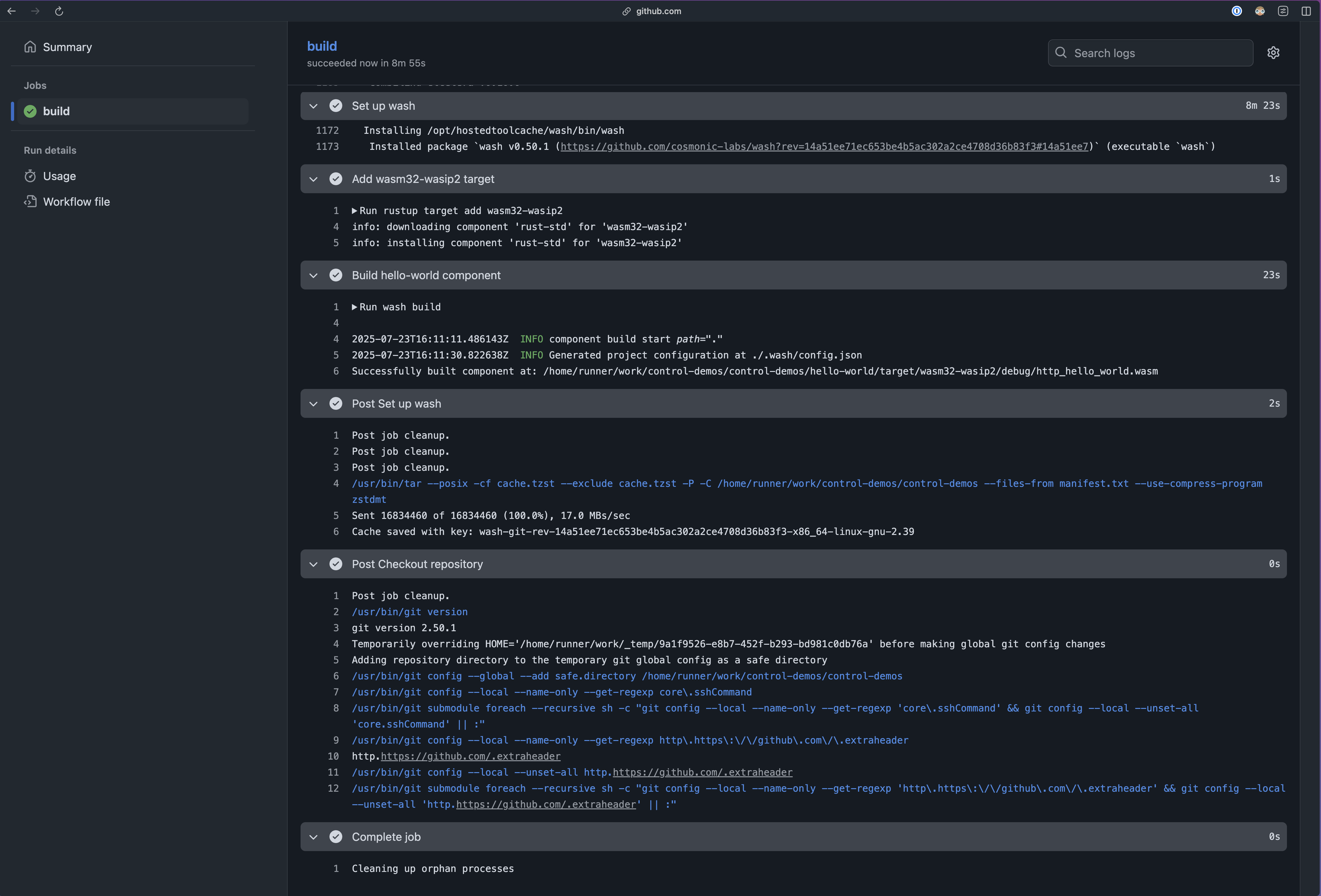first run takes 8 minutes!